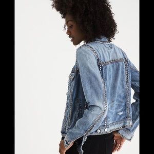 American Eagle studded denim jacket